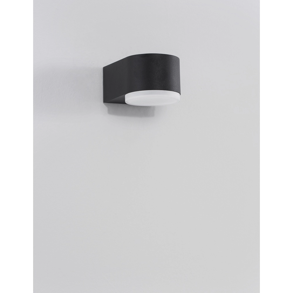 Sleek wall lamp Nus black single Lyora 5212017425942