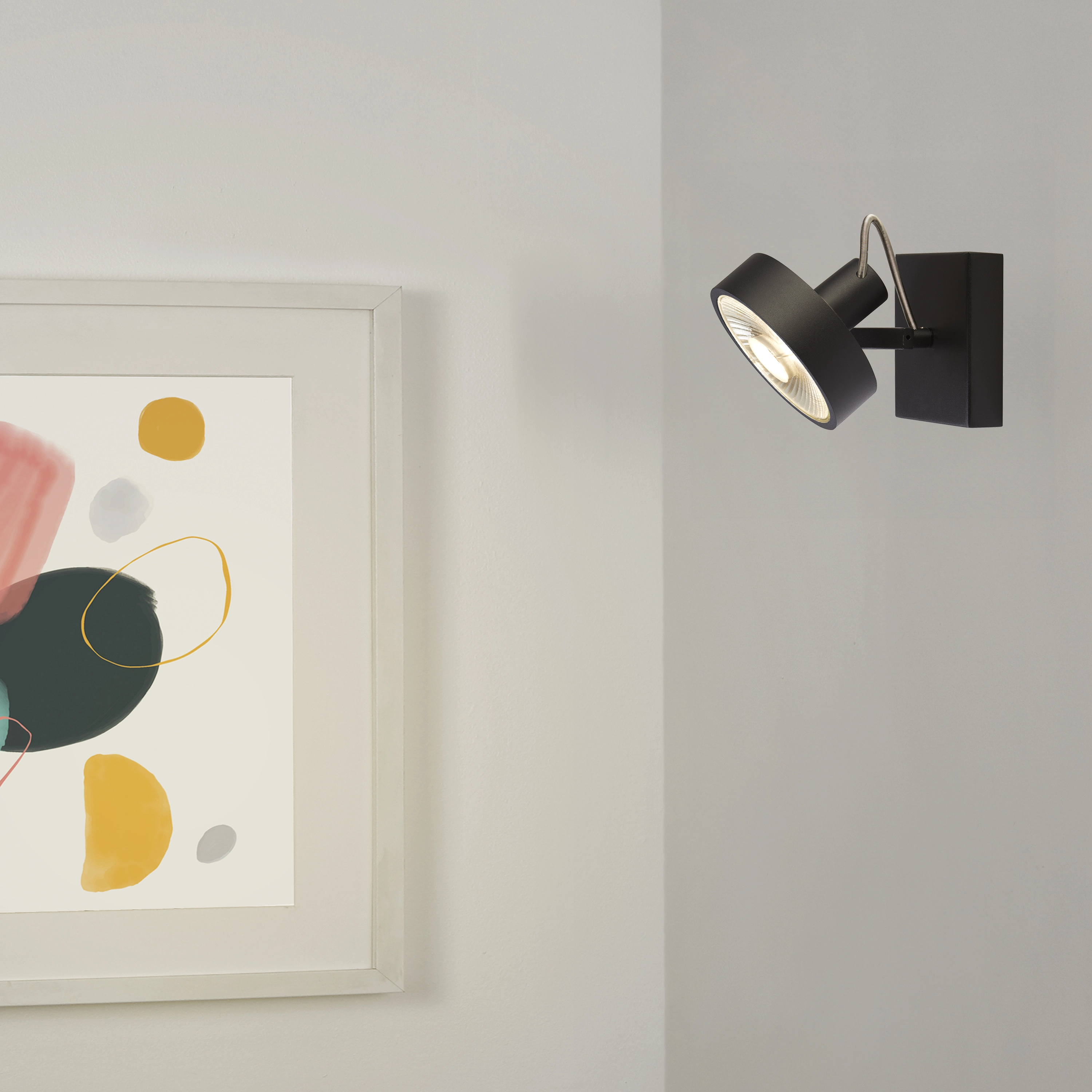 Surface-mounted spot Jupiter Industrial Black Lyora 5053423275734