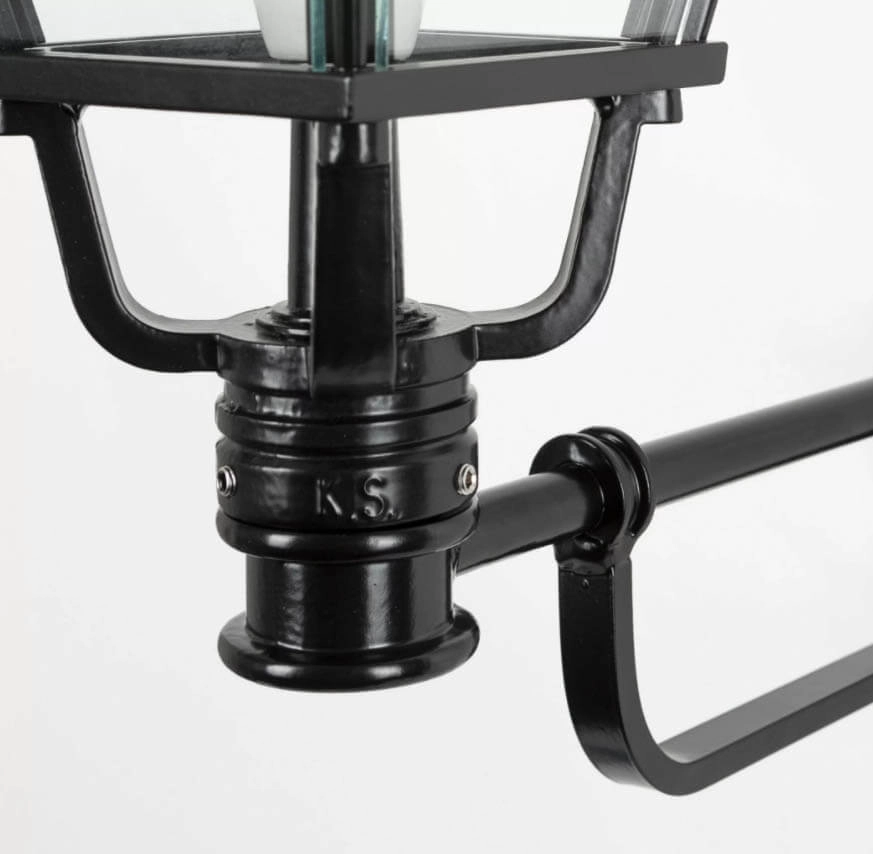 Sleek wall lamp Rotterdam L black KS Verlichting 8714732573542