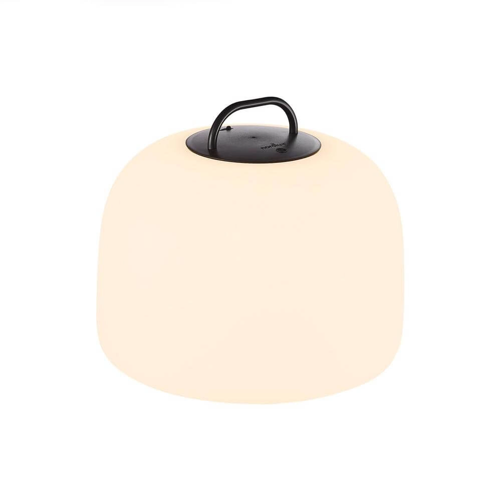 Table lamp Kettle To-Go rechargeable white with black Ø 36cm