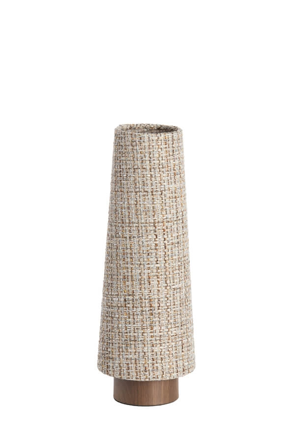 Braided table lamp Howie wood Ø 15cm Light & Living 8717807759384