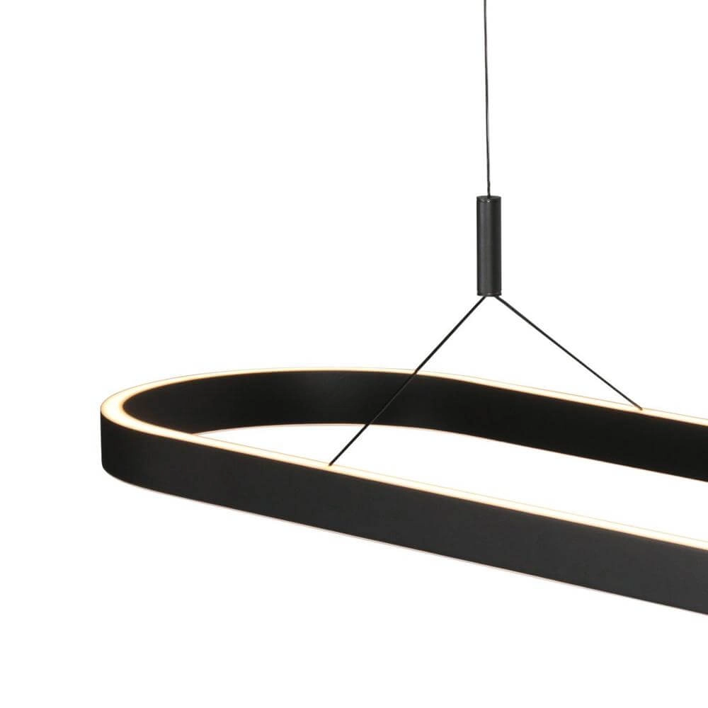 Modern pendant lamp Mykty Black oval Steinhauer 8712746178227