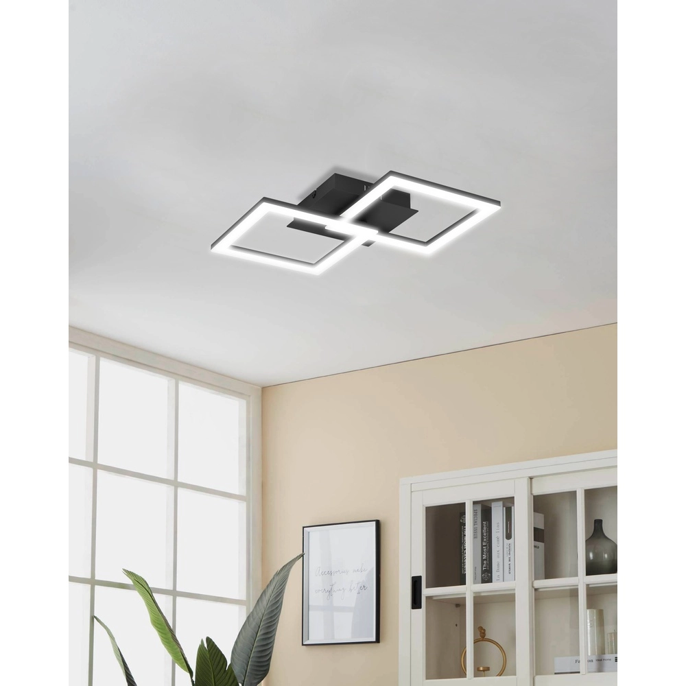 Led ceiling light Rgbic 52cm - black Eglo 9002759757533