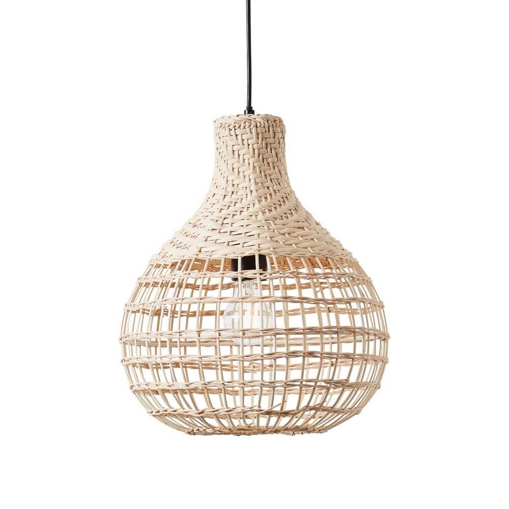 Rattan pendant lamp Southsea Ø 32.5cm