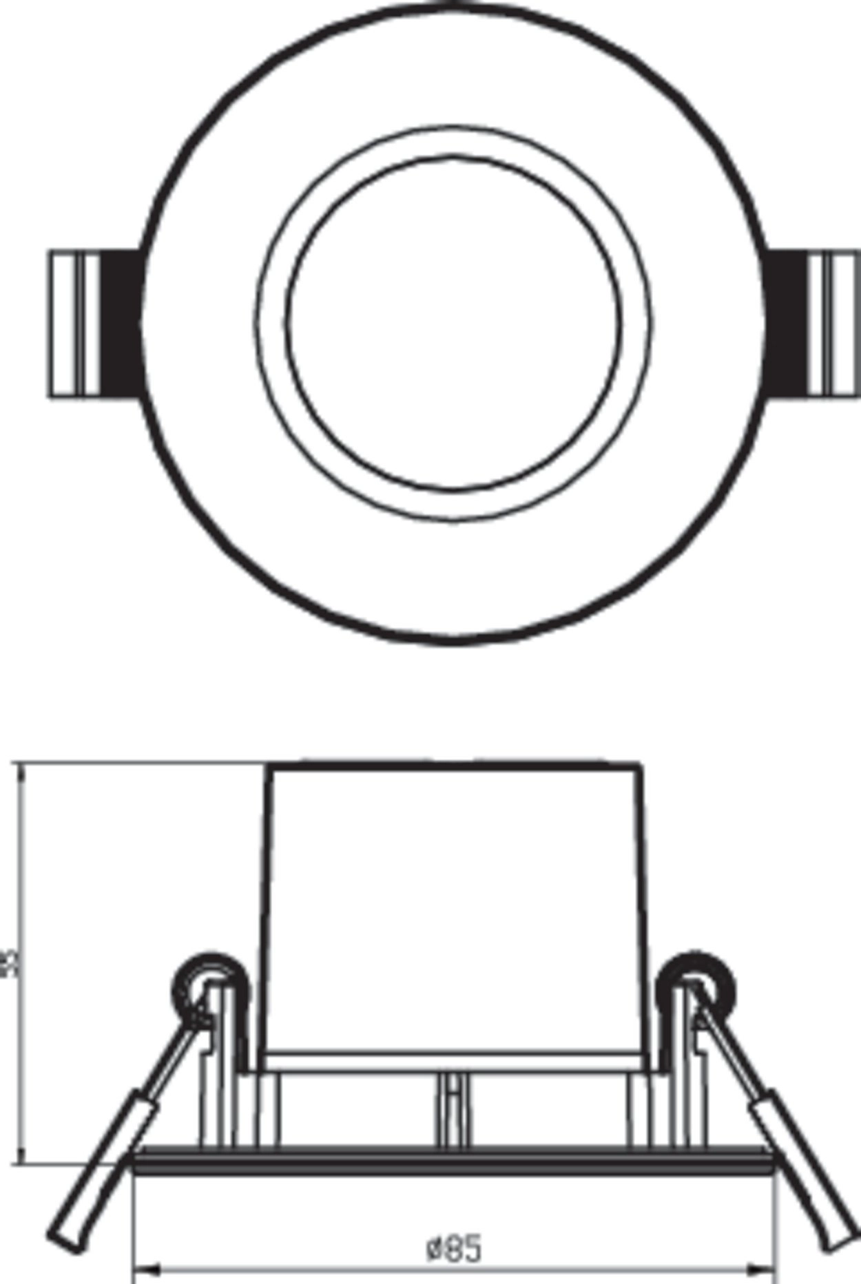 White LED recessed spotlight Dive Philips 8718699755645