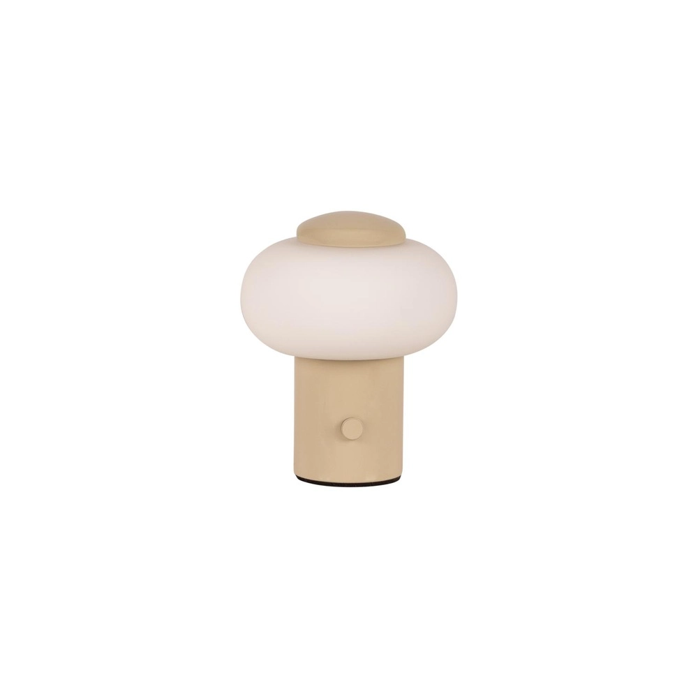 Rechargeable table lamp Gustav sand brown