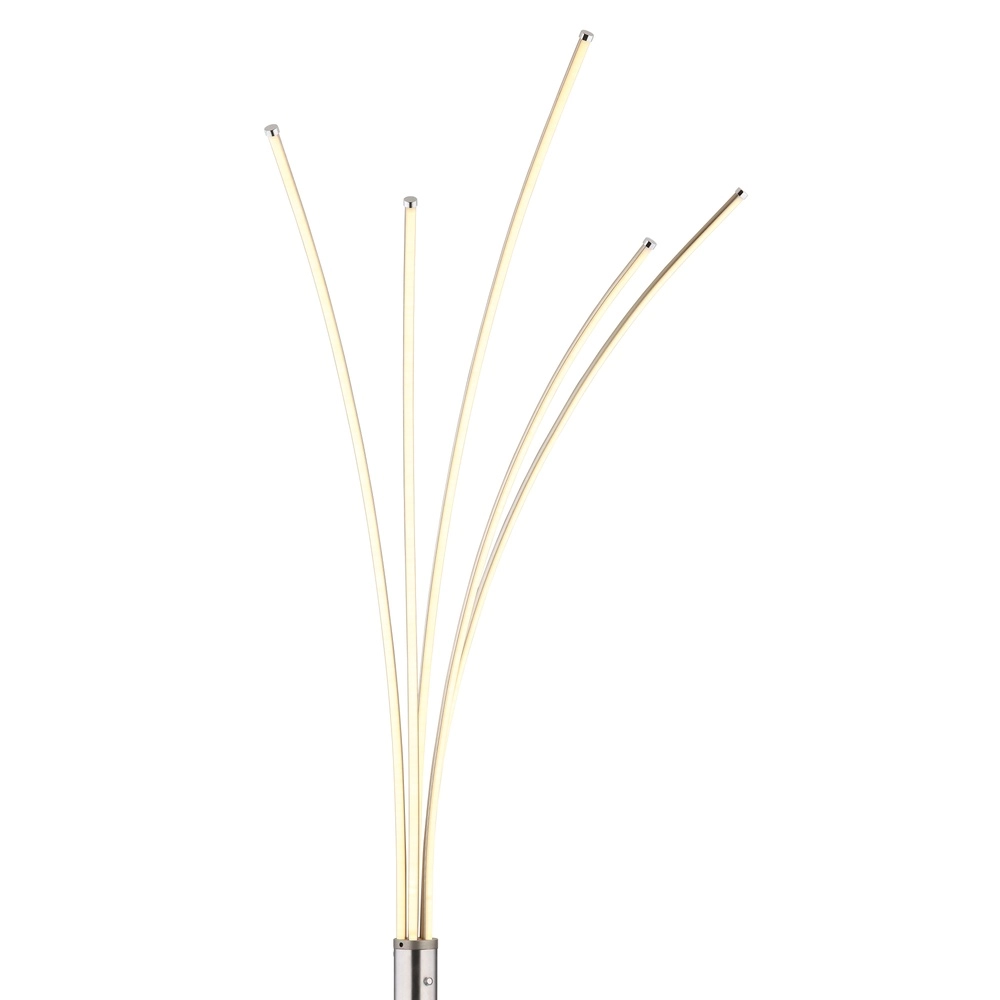 Modern floor lamp Bizzy nickel Globo 9007371452712