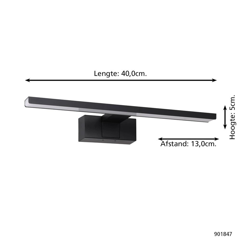 Mirror lamp Conettilla black 40cm Eglo 9008606356744