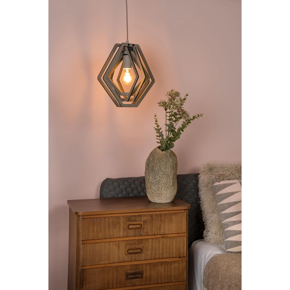 Pendant lamp for children's room Mauro taupe Lucide 5411212771506