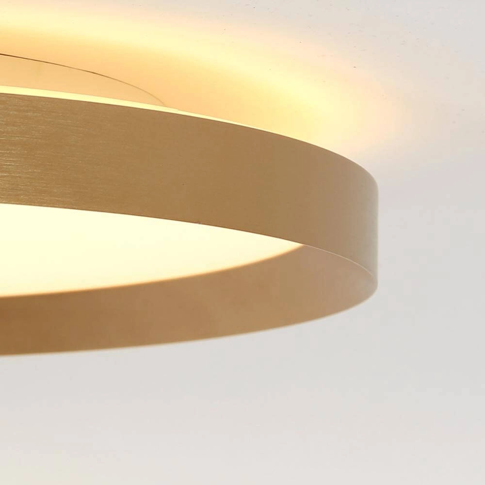 Sleek ceiling lamp Flady gold Ø 50cm Steinhauer 8712746171853