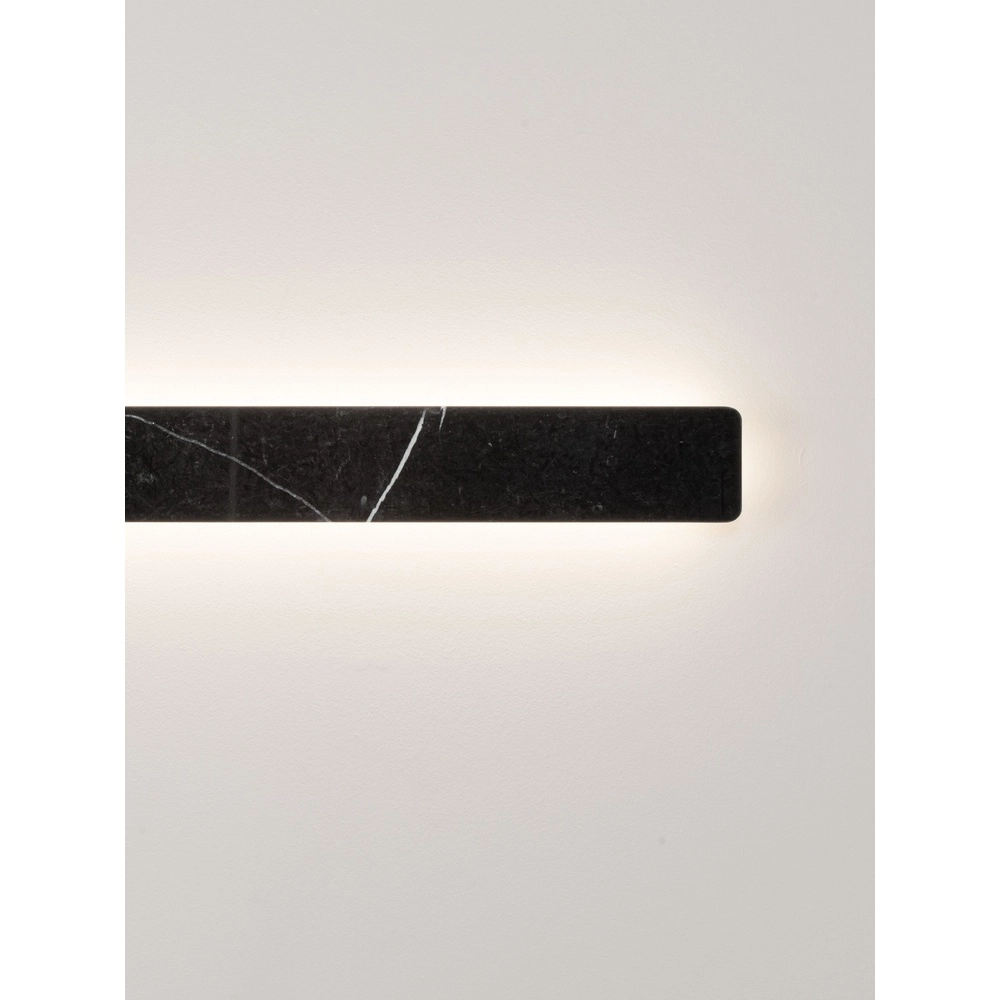 Sleek wall lamp Alyssa black marble Lyora 5212017495846