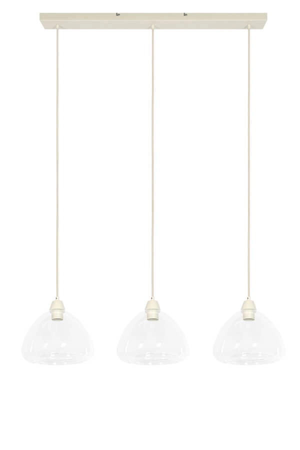 3-light pendant lamp Bisho Cream design 94cm Light & Living 8717807743314