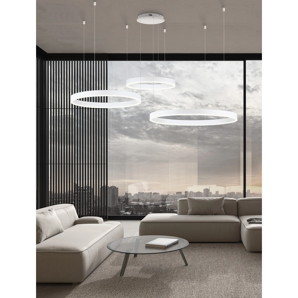 Pendant lamp Motif white multi 3000K Lyora 5212017439239