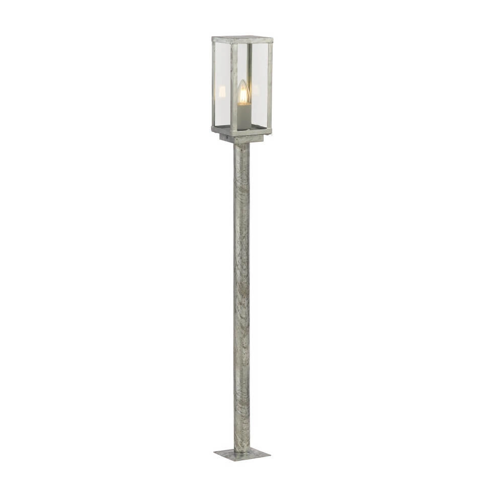 Antique silver patio lamp Box II 90cm
