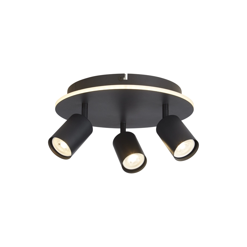 Ceiling lamp San Diego 3-light black