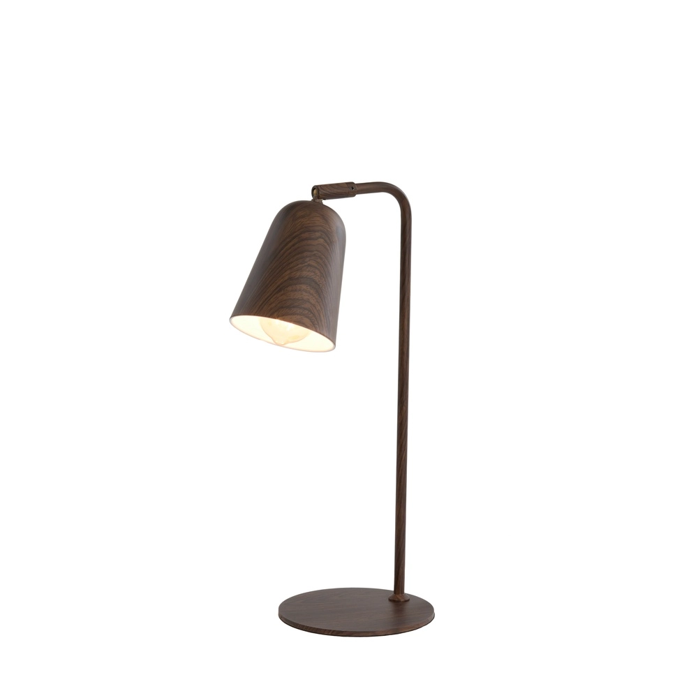 Desk lamp Salomo with walnut wood look Light & Living 8717807757137