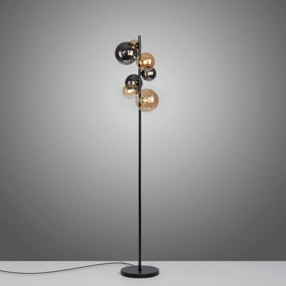 Black floor lamp Popsicle design Paul Neuhaus 4012248375532