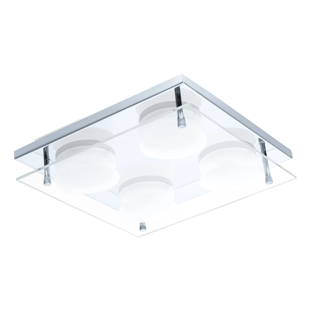 Design ceiling lamp Abiola 4-light chrome