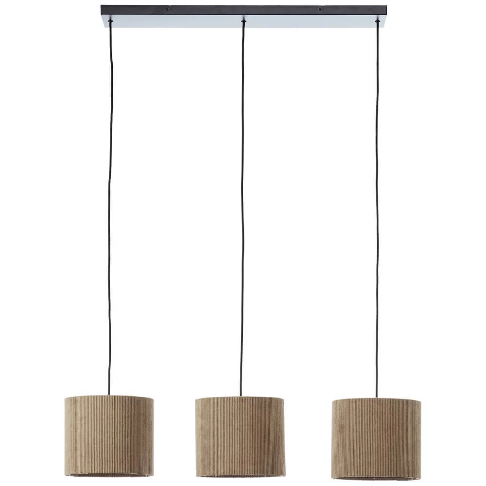 3-light pendant lamp Tony Grey design Brilliant 4004353446313