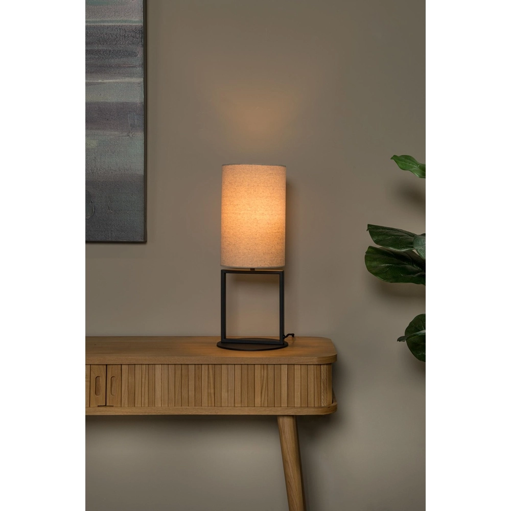 Table lamp Herman sand brown Lucide 5411212303394