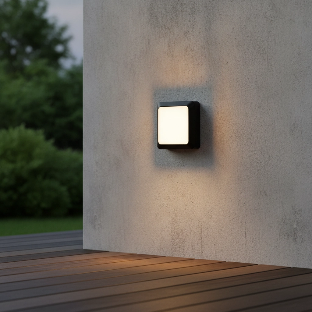 Square wall lamp Appia anthracite