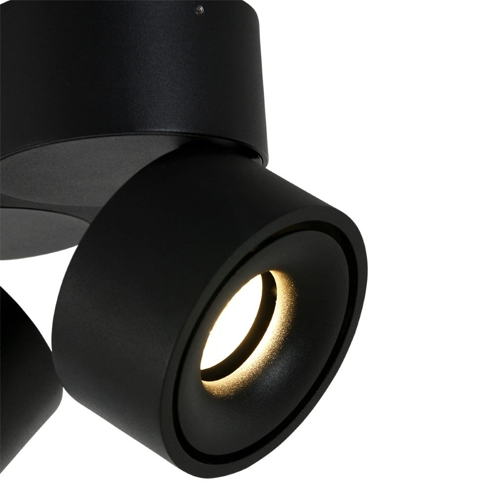 Spot lamp Fez Black 2-light black Steinhauer 8712746132502