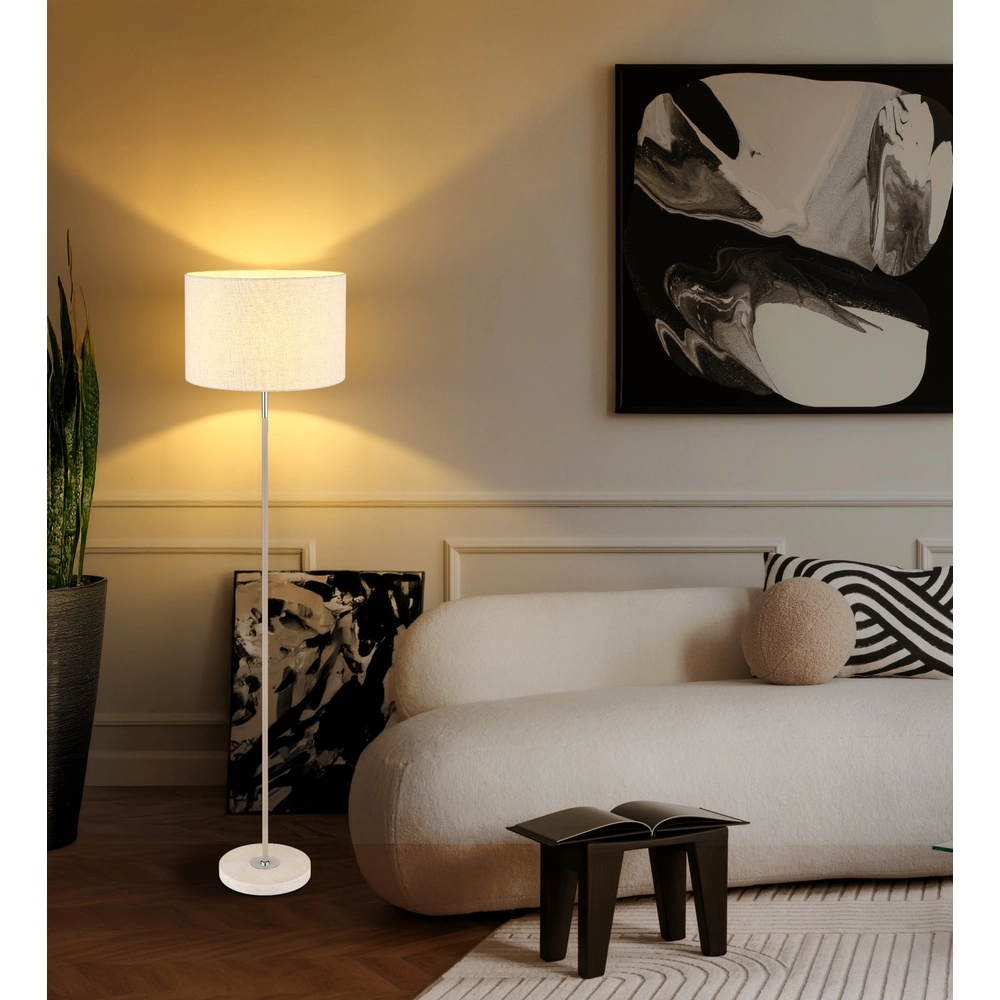 Floor lamp Deleon sand brown Ø 40cm Globo 9007371572908
