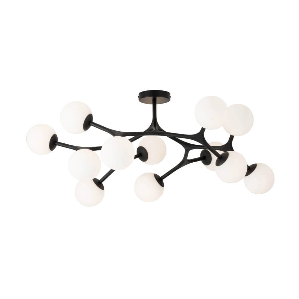 Designer ceiling lamp Maragall 12-light black
