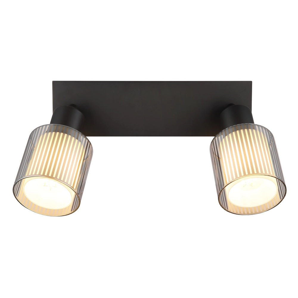 Design ceiling lamp Villegas 2-light gunmetal Globo 9007371572946