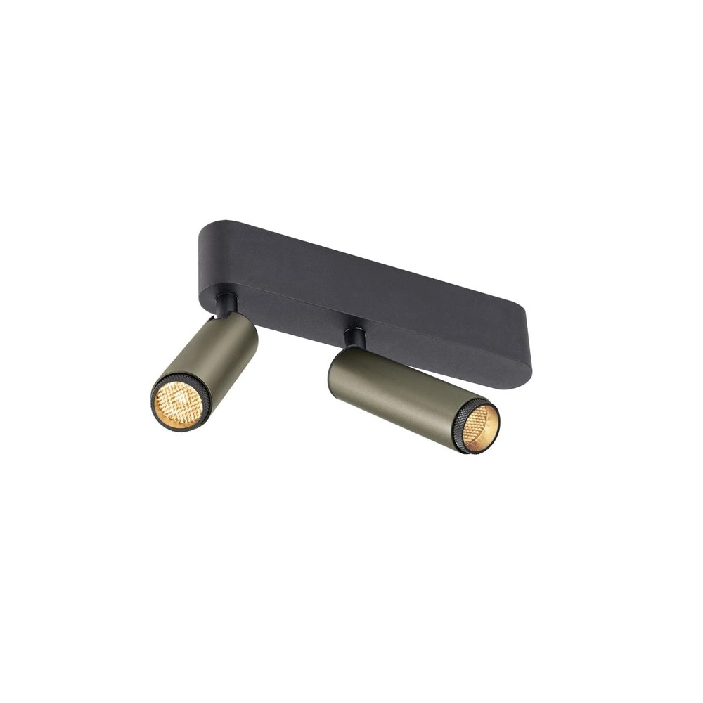 Surface-mounted spot Grip! S 2-light bronze 2700K