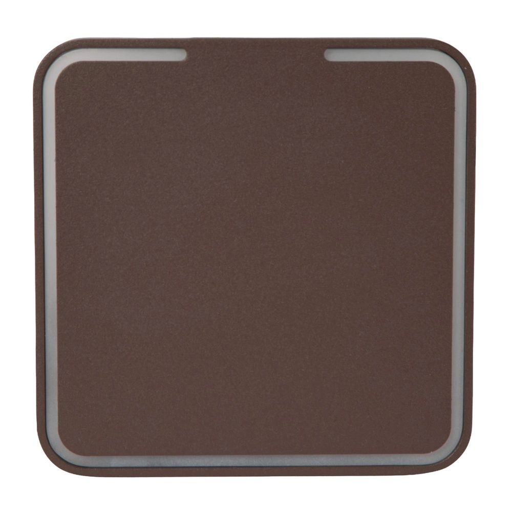 Sleek wall lamp Finister square rust brown
