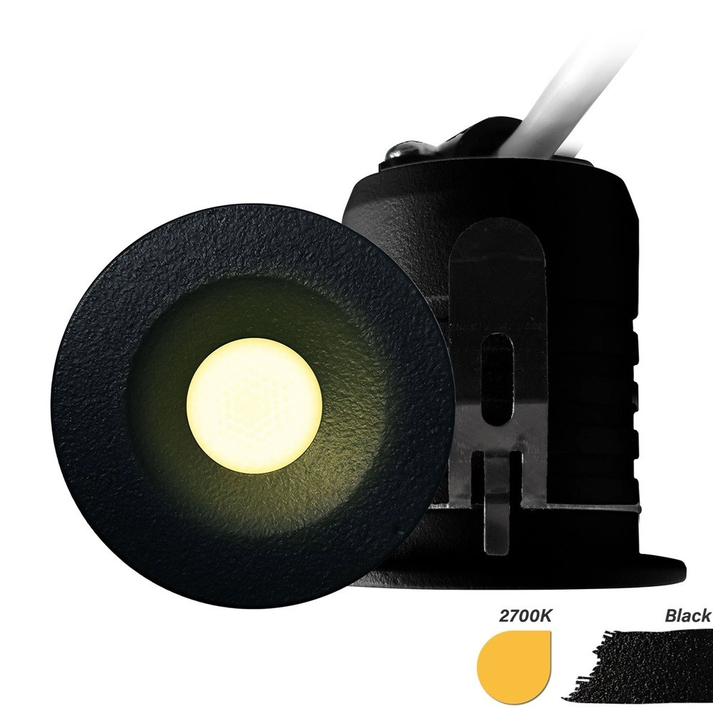 LED Mini recessed spotlight 3W black Lyora 8719322376404