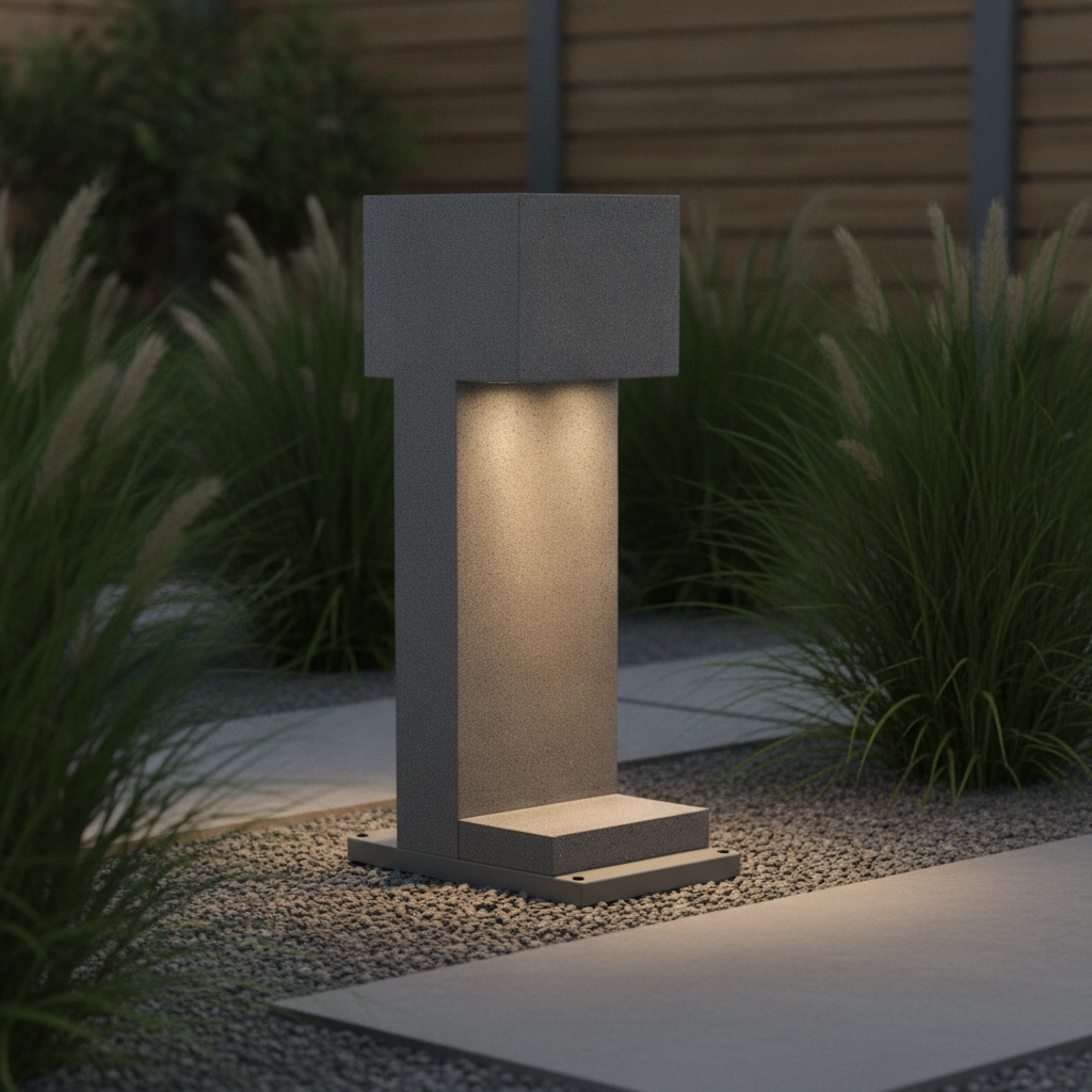 Garden lamp Grante concrete grey