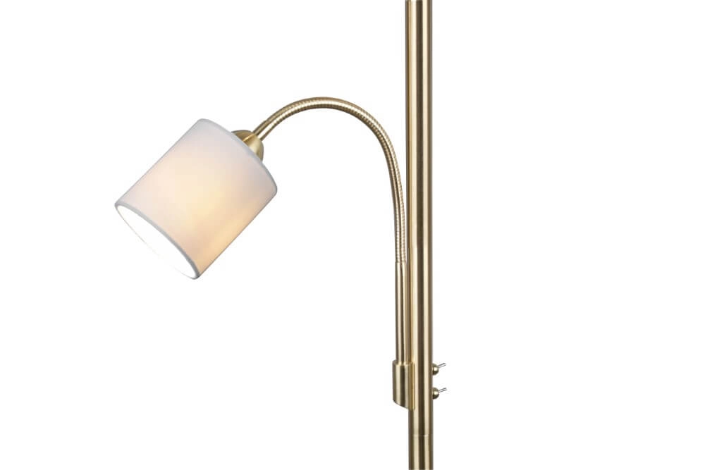 Floor lamp Hotel brassfarbig Trio 4017807494556