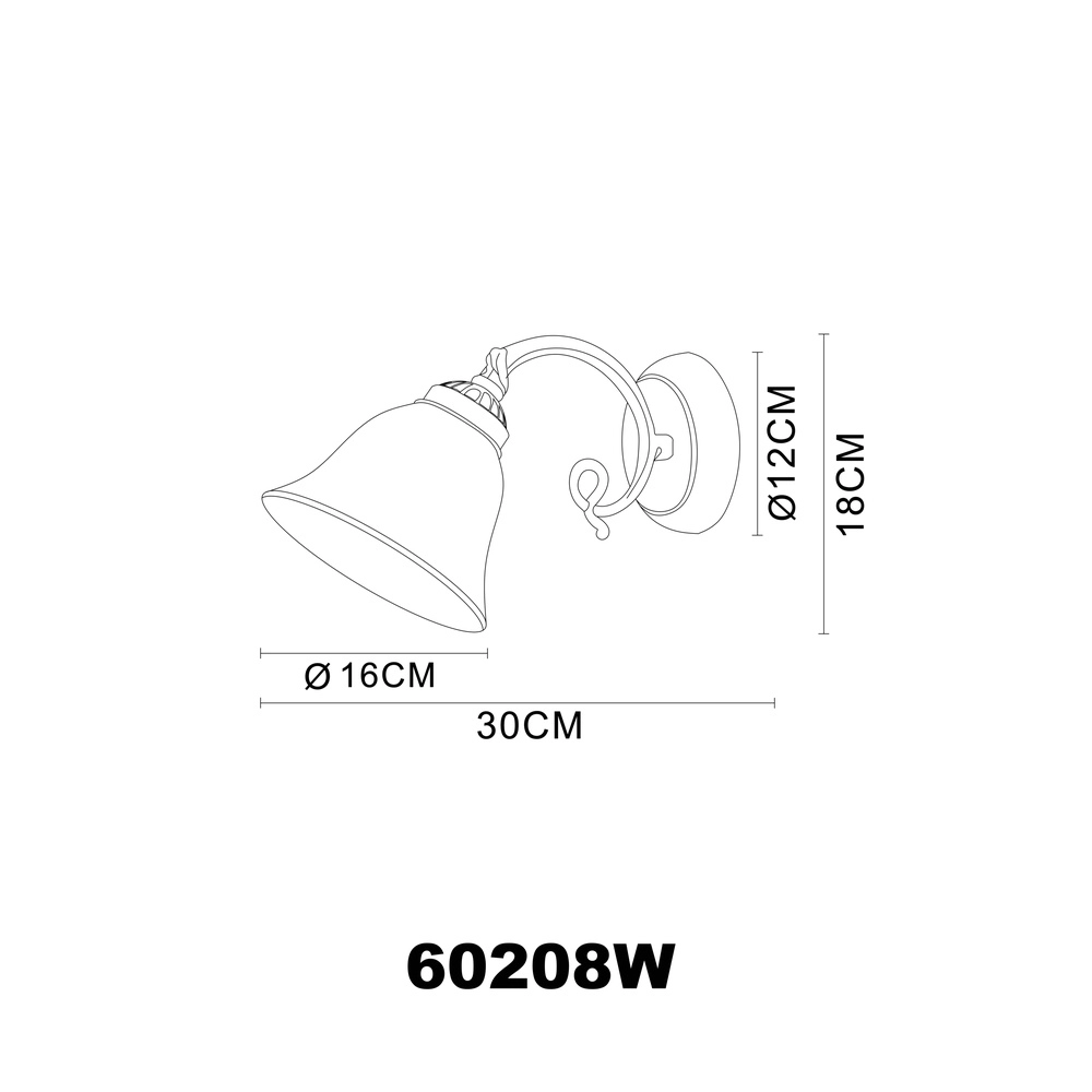 Wall lamp Odin single Globo 9007371303694