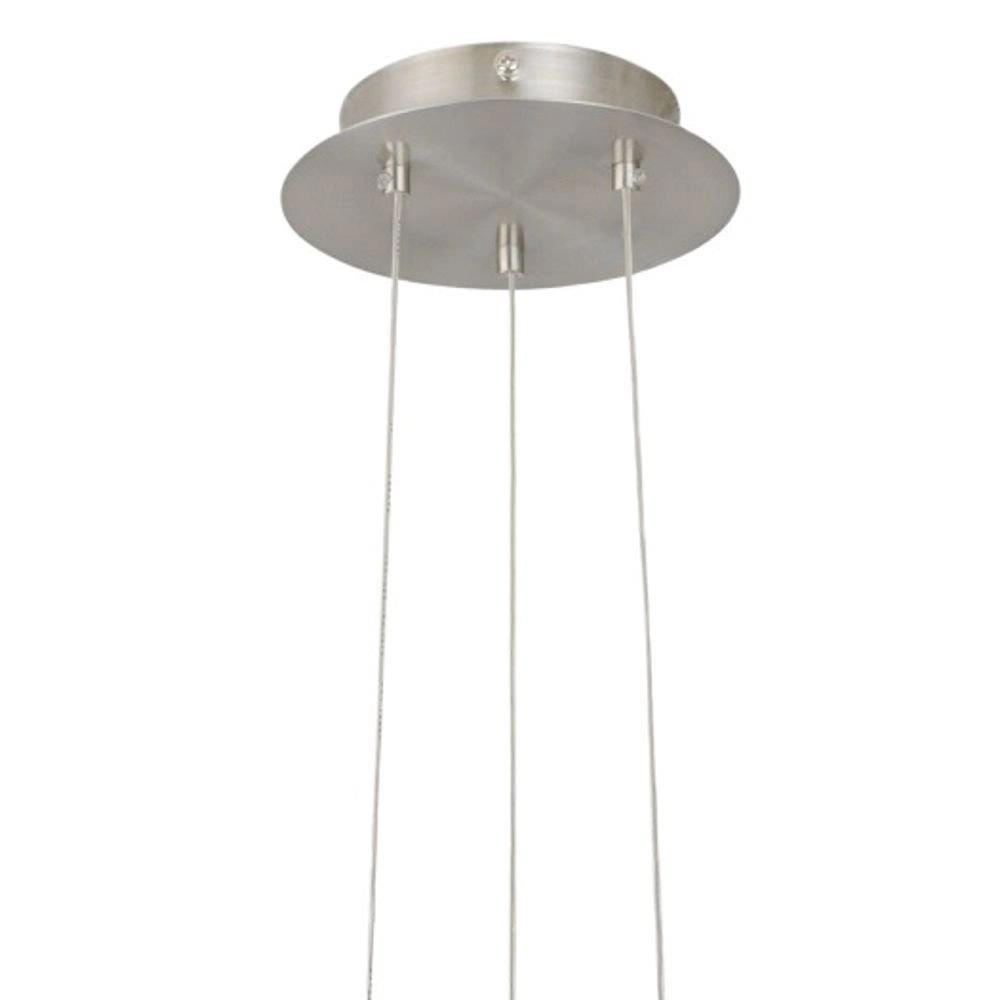 Pendant lamp Optica 28cm nickel with white Eglo 9002759868130