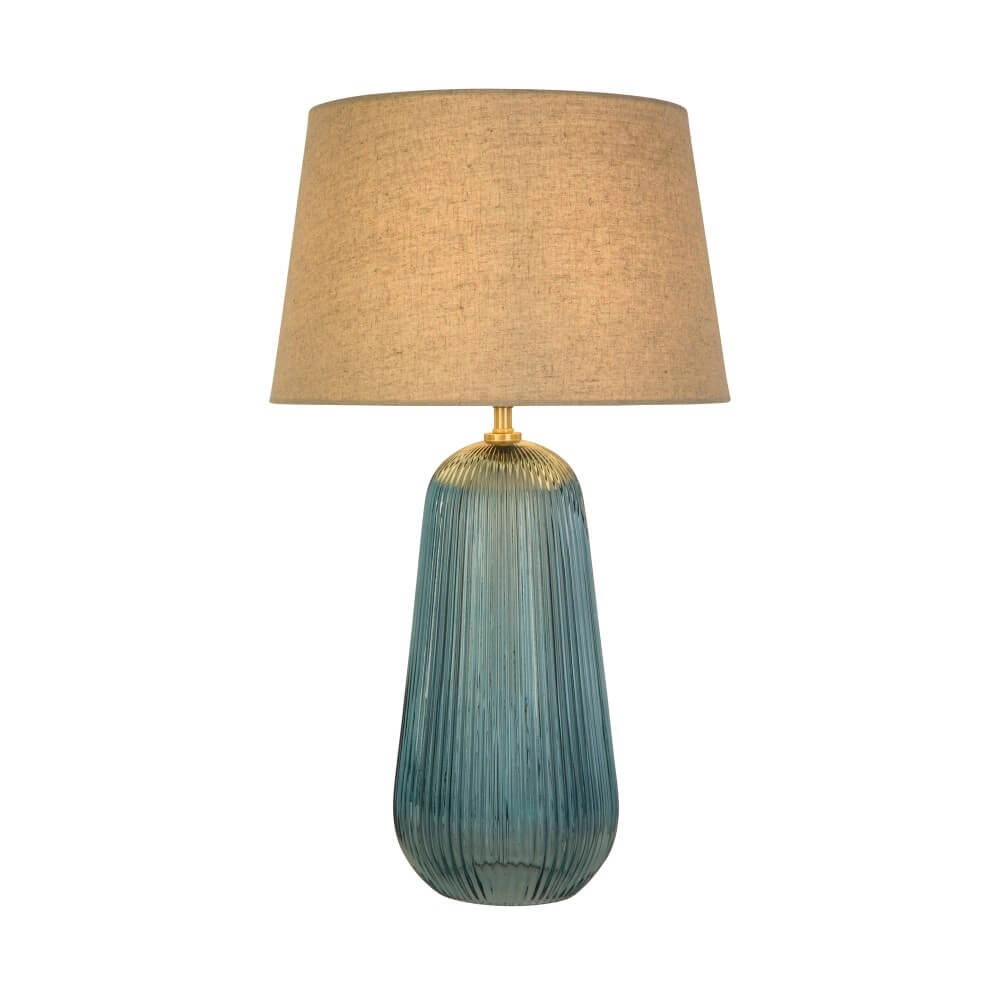 Table lamp Cameo blue glass