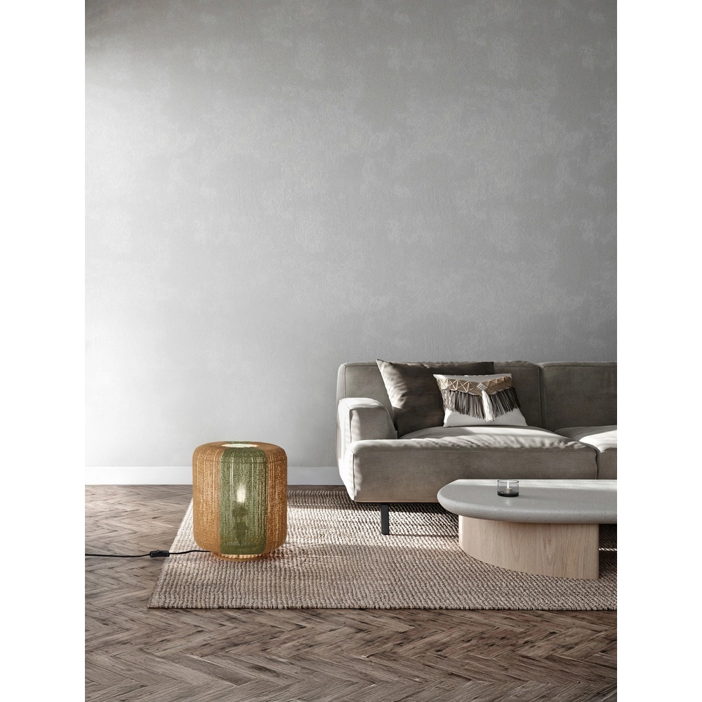 Table lamp Dena Ø 33cm brown with green Lyora 5212017477392