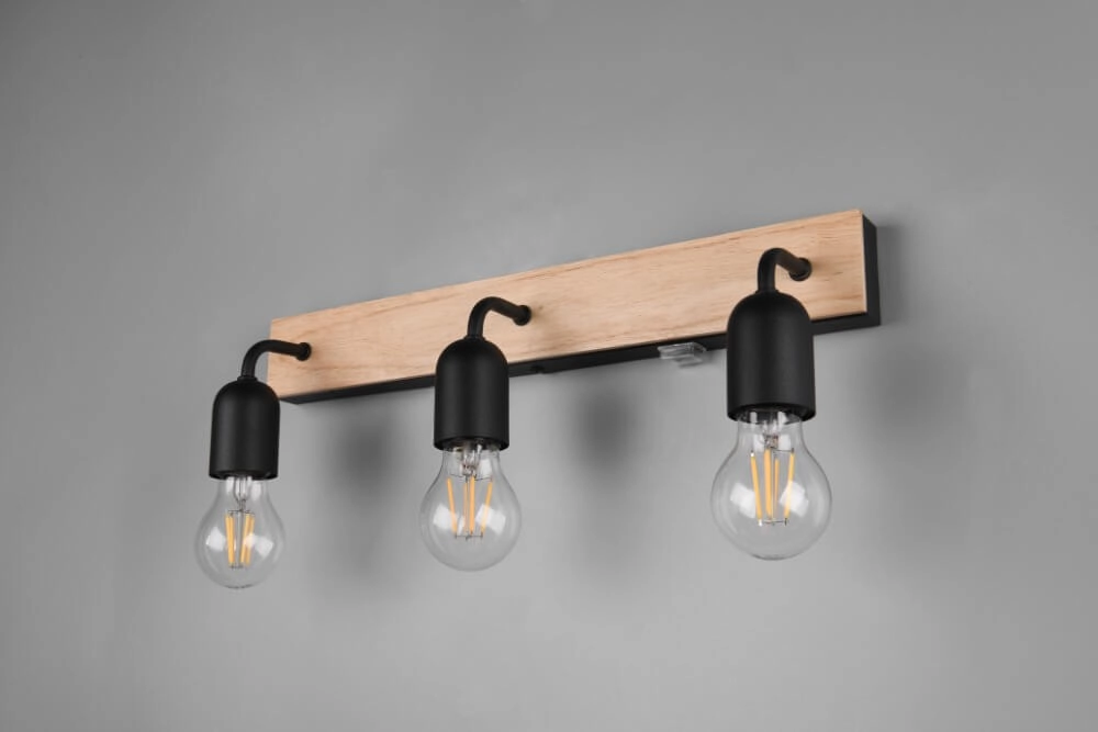 Country bathroom wall lamp Arturo 3x E27 Trio 4017807615685
