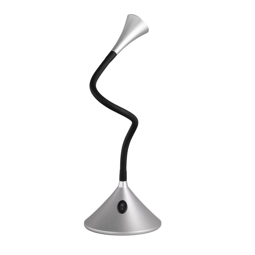 LED table lamp Viper silver gray