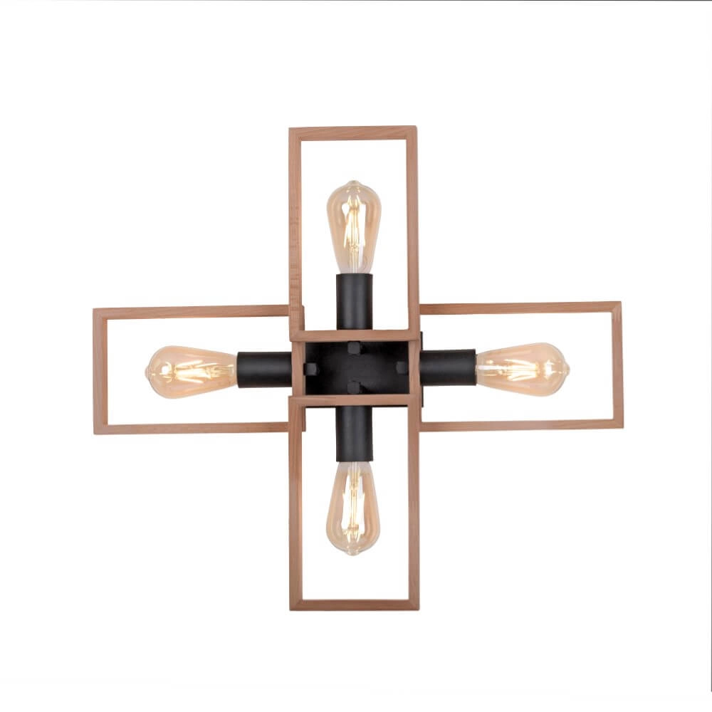 Country ceiling lamp Franky 4-light Just Light 4043689967949