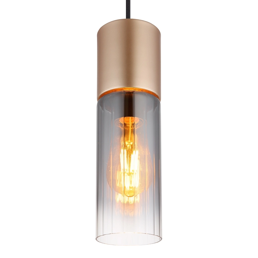 Pendant lamp Annika brown design Globo 9007371525904