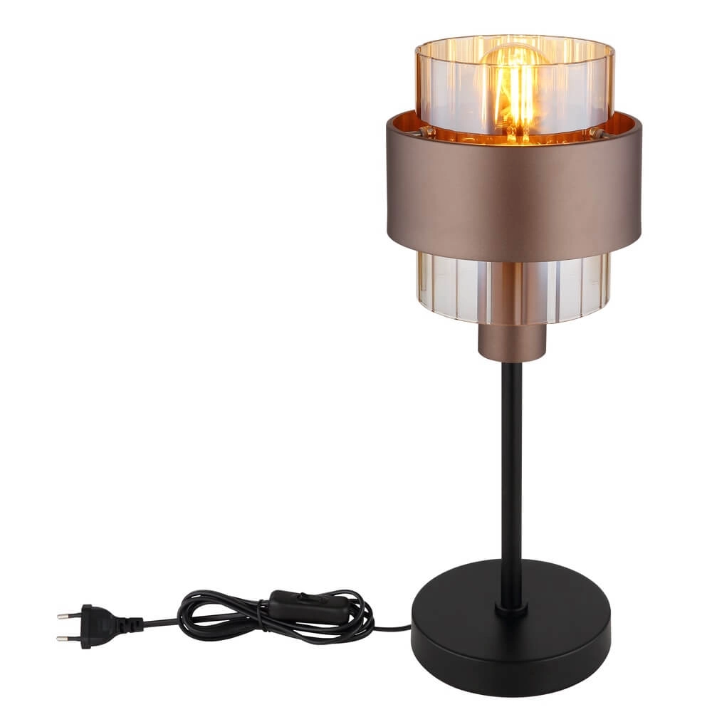 Table lamp Milley bronze Ø 18.5cm Globo 9007371474677