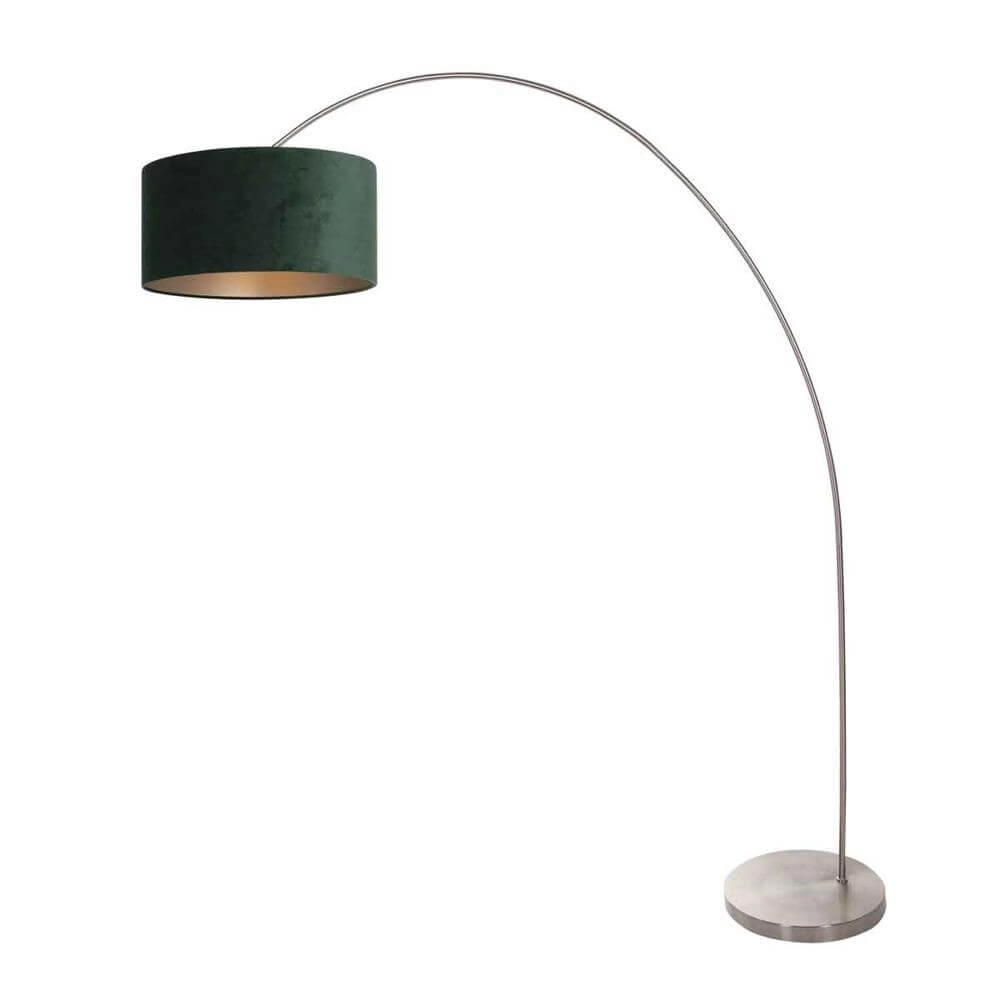 Arc lamp Solva metal with green cap Steinhauer 8712746174878