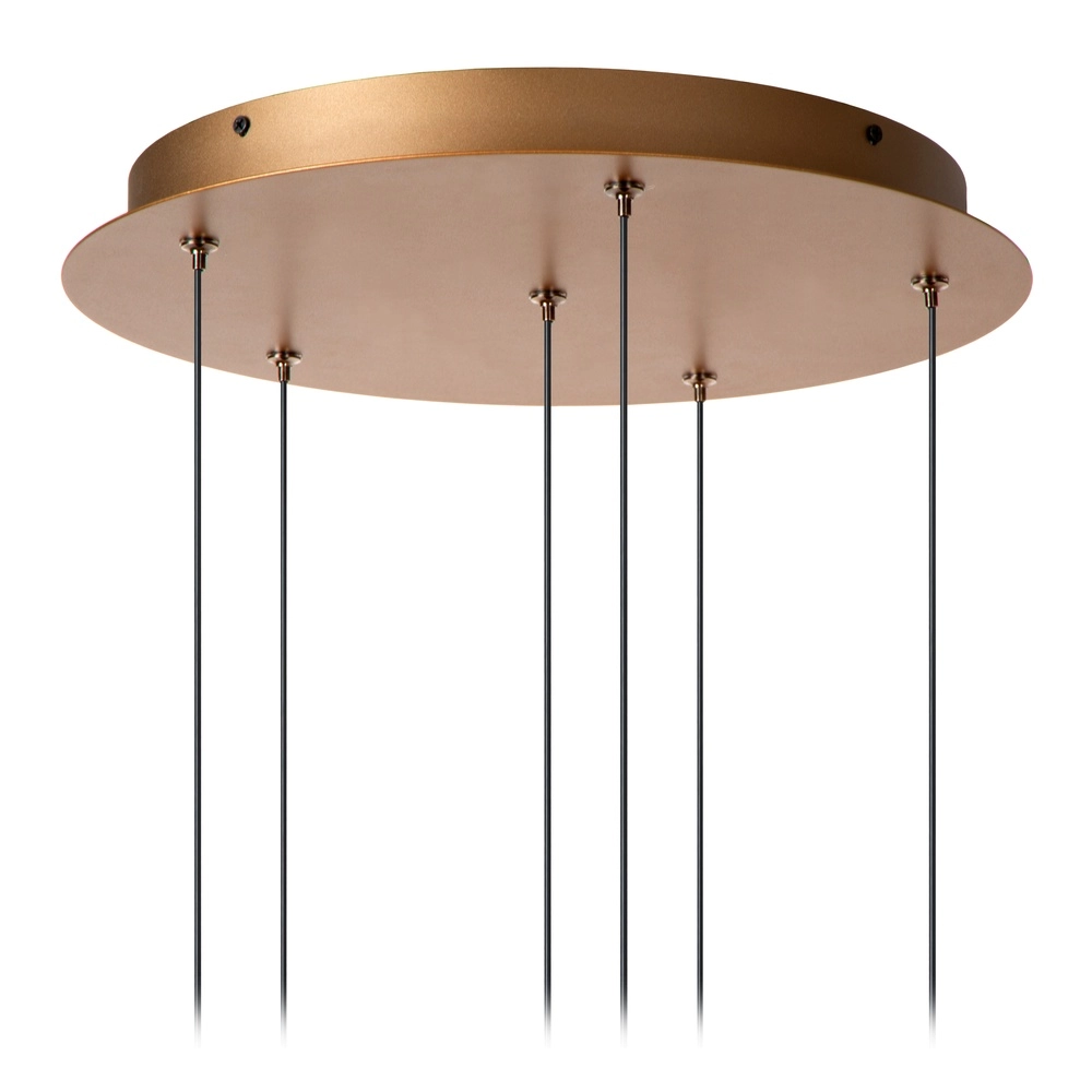 Design pendant lamp Griffith 6-light bronze Premium by Lucide 5411212241948