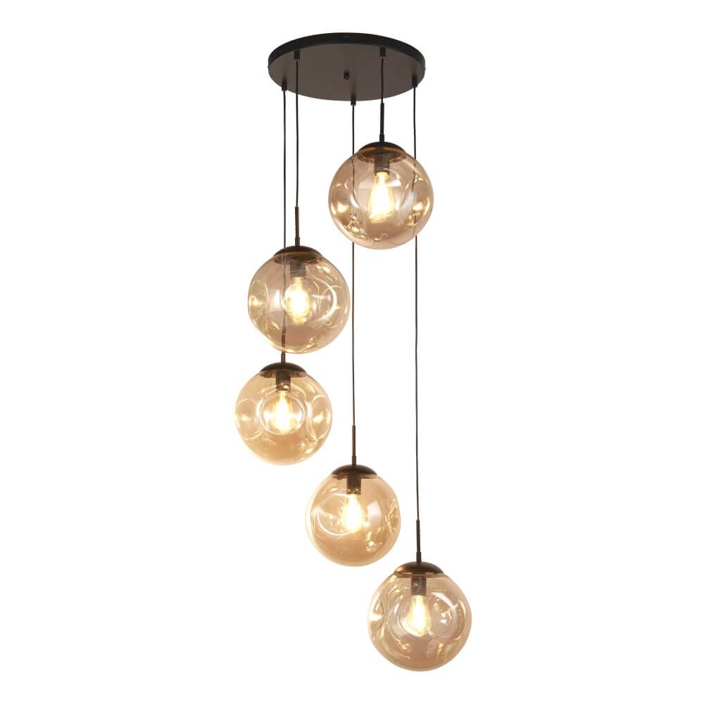Design pendant lamp Punch 5-light Searchlight 5053423241401