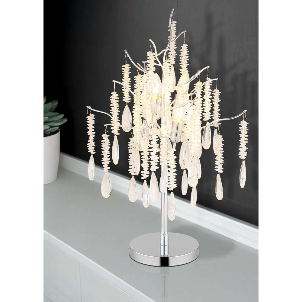 Table lamp Kinga silver grey Globo 9007371579006