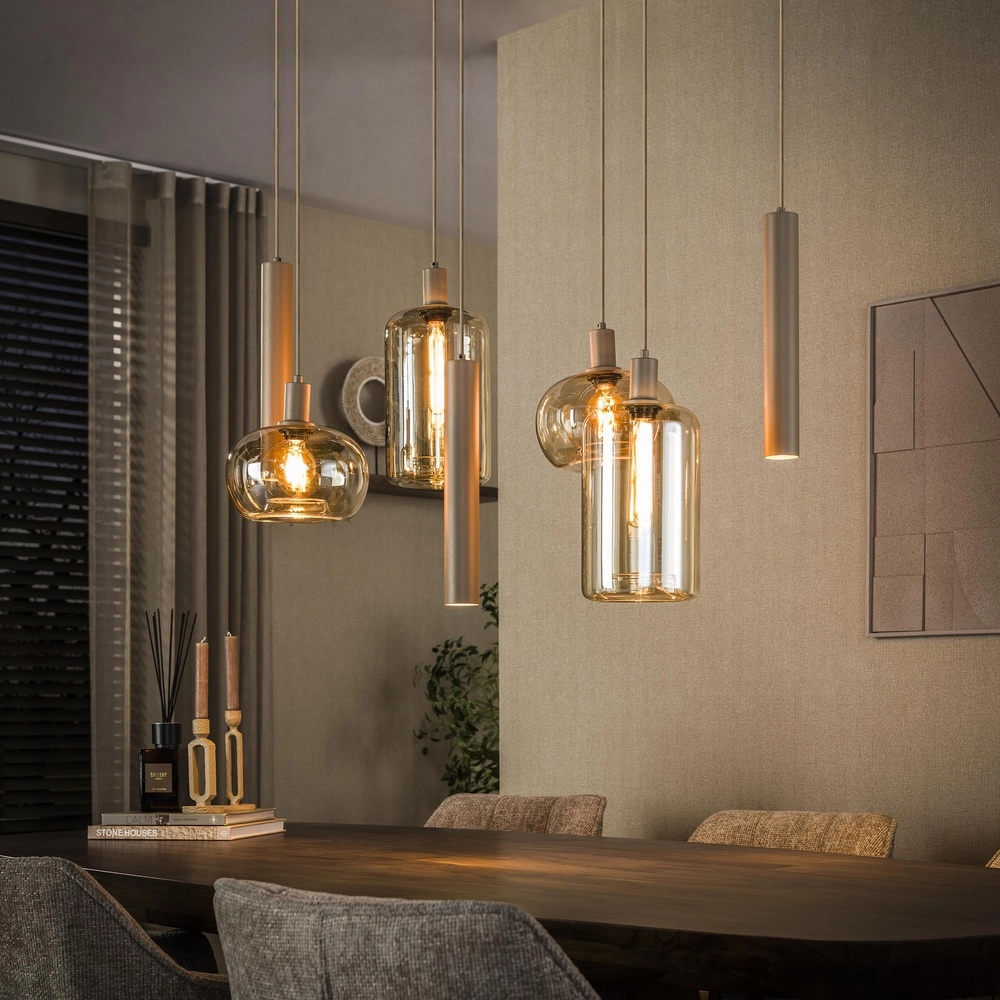 Dining table pendant lamp Serene 7-lights - sand