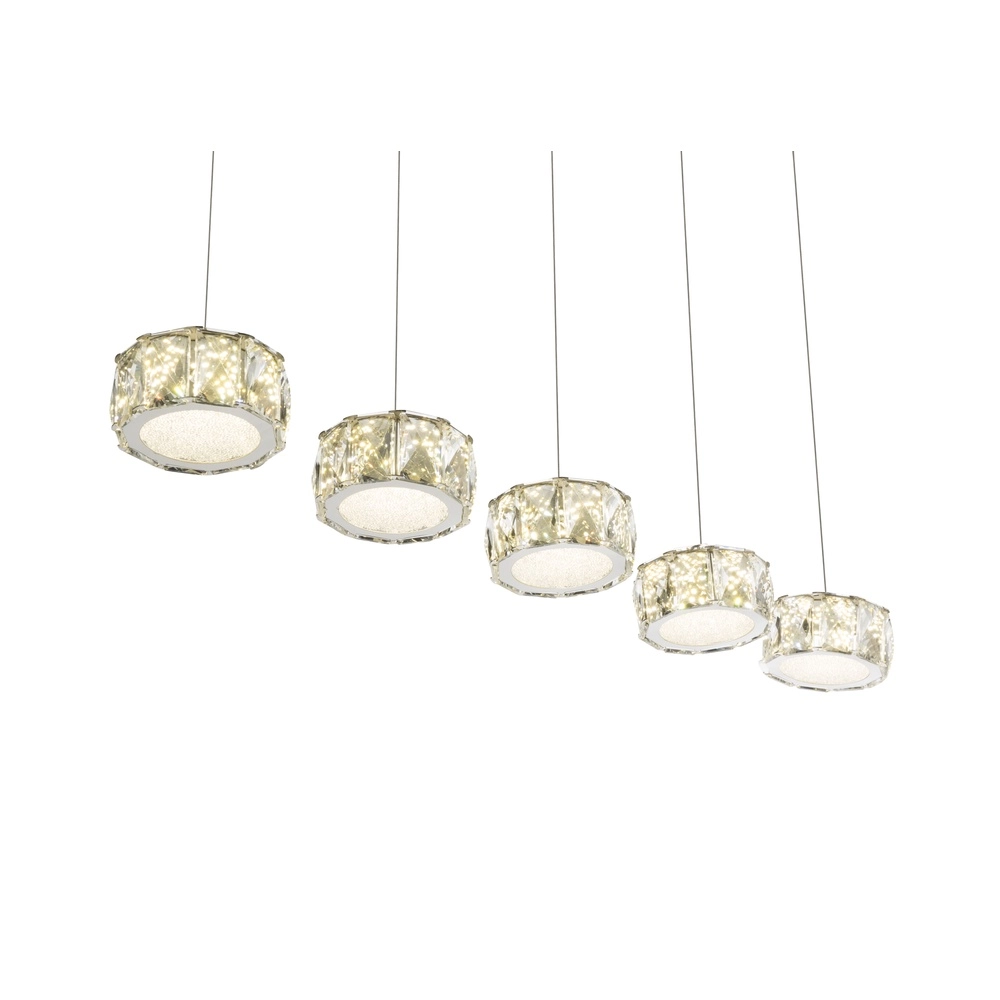 4-light pendant lamp Amur chrome Globo 9007371342068