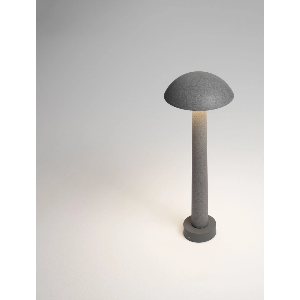 Round garden lamp Tura concrete grey 55cm Lyora 5212017454645